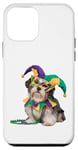 Coque pour iPhone 12 mini Shih Tzu Chien Lover Cute Mardi Gras Carnaval Jester Pet Puppy