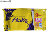 Cadbury Flake Chocolate Bar, 180 g, Pack of 10, 9-Piece