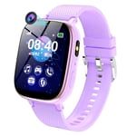 PTHTECHUS Montre Connectée Enfant – Montre Téléphone pour Filles et Garçons avec Appel, SOS, Jeux, Podomètre, Musique, Livre Audio, Appareil Photo, Réveil, Montre pour Enfants de 4 à 12 Ans