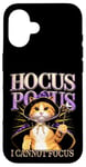 iPhone 16 Hocus Pocus I Cannot Focus Funny Cat Design Case