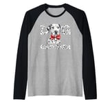 Soft Dog Catcher Costume Dalmatian Dog Lover Easy Family Raglan Baseball Tee