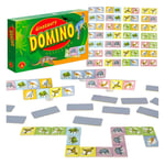 Dinosaurie-Domino: Lärande Spel med 39 Pjäser