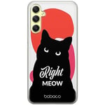 Babaco ERT GROUP mobile phone case for Samsung A34 5G original and officially Licensed pattern Cats 004 optimally adapted to the shape of the mobile phone, case made of TPU