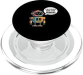 I talk to robots more than human Fun AI Machine Learning PopSockets PopGrip for MagSafe