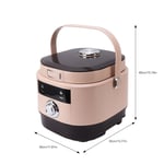 Slow Cooker Rice Cooker Steamer Over Voltage Protection 5L Large Capacity 900W