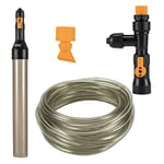 hygger Kit de Changement d'eau pour Aquarium sans Seau - Pompe à siphon Automatique - Nettoyeur de Gravier - Tube d'aspirateur avec Long Tuyau - Outil d'entretien - 49 Pieds