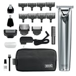 Wahl Stainless Steel Lithium Ion Plus - Beard Trimmer and Shaver for Men | Nose 