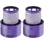 Einemgeld - Lot de 2 Filtre Lavable pour Aspirateur Dyson Série V10 SV12 avec Une Brosse de Nettoyage et Chiffon, Filtre de Rechange Dyson pour Série