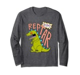 Rugrats Iconic Vintage Retro Reptar Big Chest Portrait Long Sleeve T-Shirt