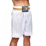 LEONE 1947, Short de Boxe Haut de Gamme, Adulte Unisexe, Blanc, S, AB240