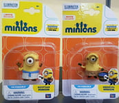 Minions Movie Egyptian & Medieval Minions Poseable Figures x 2 ~NEW~