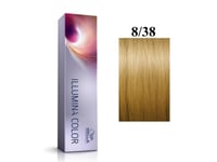 Wella Professionals Wella Professionals, Illumina Color, Permanent Hair Dye, 8/38 Light Blonde Golden Blue, 60 Ml For Women