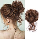 Women Messy Bun Curly Scrunchie Hair Elastic Band Chignon Hair Donut Hair Pieces