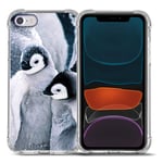BCOV 2020 New iPhone SE Case,iPhone 8 Case,iPhone 7 Case, Cute Penguin Baby Mother Drop Protection Shockproof Case TPU Full Body Protective Scratch-Resistant Cover For iPhone 8/7