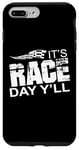 Coque pour iPhone 7 Plus/8 Plus Citation It's Race Day Yall Car Racing Dirt Road Track Racing