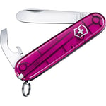 Victorinox My First Victorinox H Swiss Army Knife for Children, Small, Multi Tool, 8 Functions, Transparent Pink