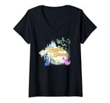 Womens Disney The Sword in the Stone Retro V-Neck T-Shirt