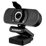 Webcam hd elegiant EGC-C01 1080P avec couvercle de confidentialité Micro intégré pour les appels vidéo Conférence Gaming usb Plug & Play