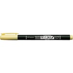 Tombow Brush pen Fudenosuke soft pastel pale yellow 4st