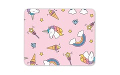 Glorious Unicorn Rainbow Mouse Mat Pad - Princess Theme Fun Computer Gift #14698