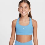 Nike Dri-FIT Swoosh Sports Bra Blå - Handla nu på Loparshop.se!