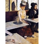 Wee Blue Coo Edgar Degas The Absinthe Drinker 1876 Old Master Painting Wall Art Print Mur Décor 30 x 41 cm