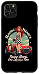 iPhone 11 Pro Max Racing Hearts, One Lap At A Time Pinup Case