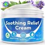 Soothing Relief Cream (250 Ml), Steroid-Free Anti-Itch Cream W/Oat Extract for I