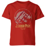 Jurassic Park Lost Control Kids' T-Shirt - Red - 7-8 Years - Red