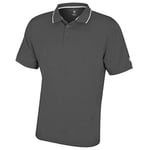 Island Green IGTS1899 Mens Back Yoke Detail Stretch Quick Dry Performance Golf Polo Shirt, Carbon Black, 3X-Large