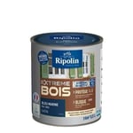 RIPOLIN Peinture Bois Satin Haute Protection 10 ans qui Protège et Magnifie vos Bois - Bleu marine