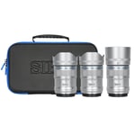 SIRUI Sniper 23mm, 33mm & 56mm F1.2 APSC Lens Kit for Nikon Z (Silver, Carbon Fibre)