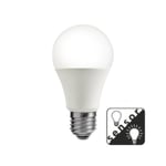 LED skymnings-sensor lampa 3000K 740lm E27 6W