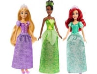 Coffret 3 Poupées Disney Ariel Tiana Raiponce + 2 accessoires - Poupee mannequin