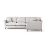 Habitat Lomond Right Hand Corner Sofa - Natural Ash Leg 4 Seater