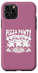 Coque pour iPhone 11 Pro Pizza Party Pizza Pawty Three Dogs Funny Pun amoureux des chiens