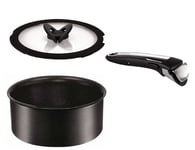 Tefal Ingenio Daily Chef Induction 16cm Saucepan with Handle and Glass Lid