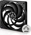 P12 Slim PWM PST - Ventilateur PC, 120 mm, Ventilateur Boitier Silencieux, Refroidisseur pour Unité Centrale, Pression Statique Élevée, Fonction de Partage PST, 300-2100 RPM - Noir