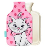 Disney Hot Water Bottle & Fleece Cover, Hot Water Bag - Cosy Gifts for Her (Marie_1700 ML)