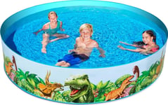 Bestway 55001, Pool Med Ram, 1612 L, 3 År, Pvc, Vinyl, Multifärg