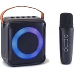 Enceinte Karaoké + micro sans fil - INOVALLEY - KA04BTH-B - Bluetooth - Lumineuse