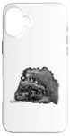 Coque pour iPhone 16 Plus Locomotive à vapeur Train Train Train Big-Boy Train 4014