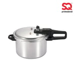 SQ Professional Aluminium Pressure Cooker 5L Silver -With 2 Silicone Seal Gasket