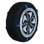 Chaussette chaine neige textile pneu 195/60R18 haute résistance - Noir