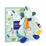 DOUDOU ET COMPAGNIE - Doudou Attache Sucette Dino - 23 cm - Vert - Les Calinosaures - Attache Tétine Bébé - Pour les Câlins Enfants - Idée Cadeau Naissance - Garantie Doudou Perdu - DC3937