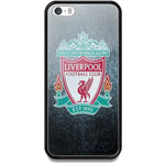Apple Iphone 5 / 5s Se Svart Mobilskal Med Glas Liverpool
