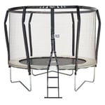 Trampoline de jardin rond 300cm avec filet de sécurité + échelle - Fabrication européenne - Famili 300