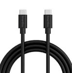 Smartline USB-C till USB-C-Kabel (3A/60W) - 2 m - Svart