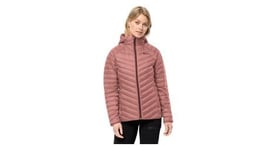 Doudoune femme jack wolfskin passamani hoody rose