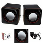 Jedel 2.0 USB Powered Wired Speakers Subwoofer For PC Desktop Laptop Tablet UK